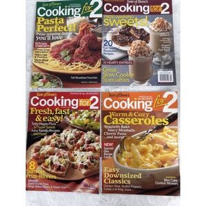 Lot Of 4 Taste of Home Cooking For 2 Magazine Recipes for Two 2006 2007